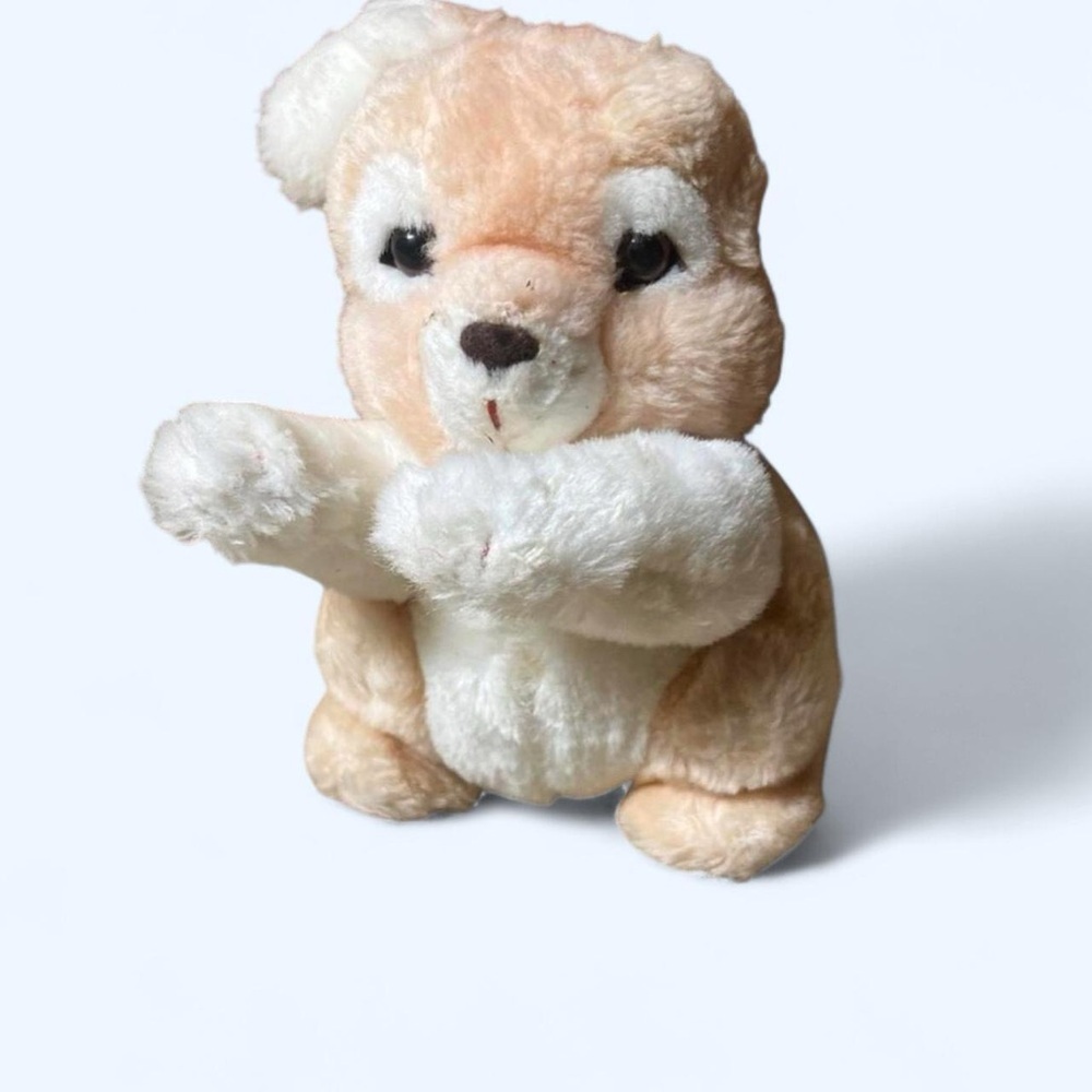 Vintage 90s Adorable Plush Bunny Toy by Deluxe Playthings